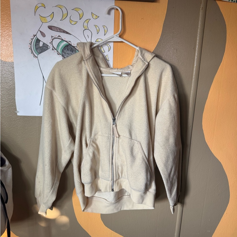 Women's Cream Hoodie Jacket